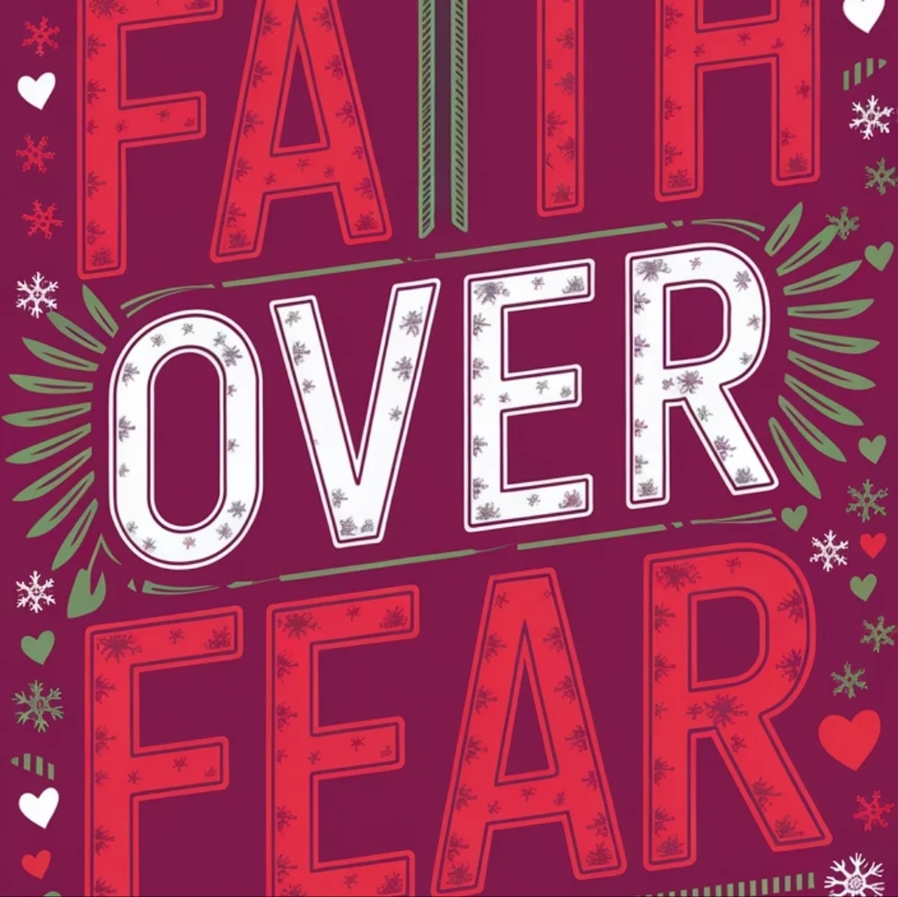 Faith Over Fear In A  Frame 8x10 Picture AI wall art